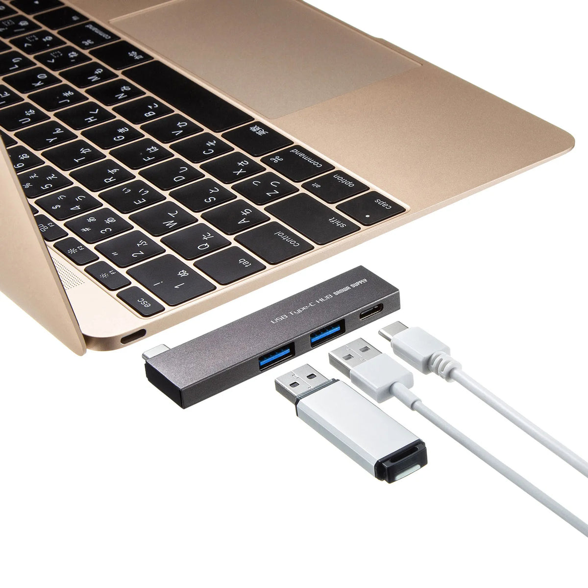 USB Type-C 3-Port Slim Hub USB-3TCH22SN