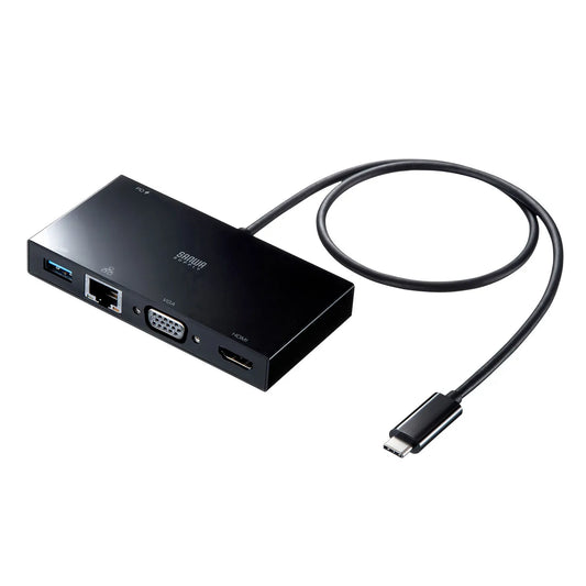 USB Type-Cモバイルドッキングステーション USB-3TCH30BK