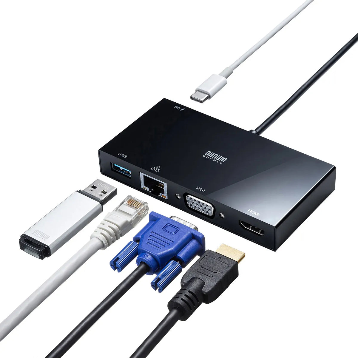 USB Type-C Mobile Docking Station USB-3TCH30BK