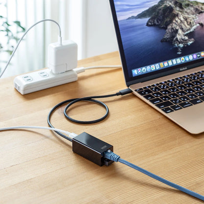 Gigabit LAN Adapter with USB Type-C Hub USB-3TCH33BK