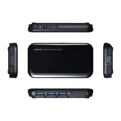 USB3.2Gen2対応 Type-C 7ポートハブ USB-3TCH38BK
