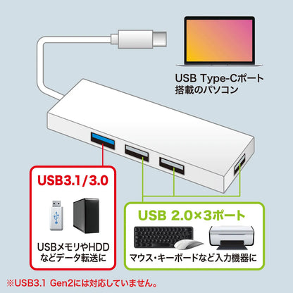 USB Type-C Combo Hub (4 Ports) USB-3TCH7W
