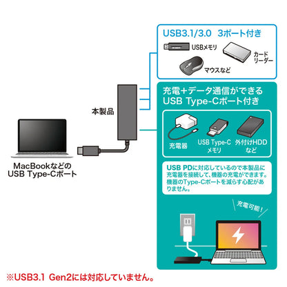 USB Type-C Hub USB-3TCH8BK