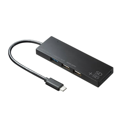 USB Type C Combo Hub with Card Reader USB-3TCHC16BK