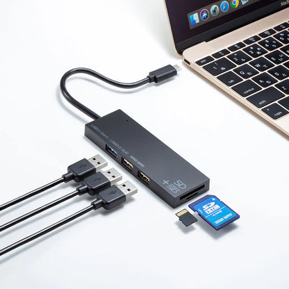 USB Type C Combo Hub with Card Reader USB-3TCHC16BK