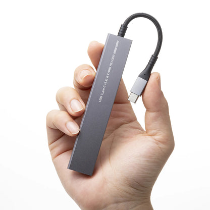 USB 5Gbps 3-Port Slim Hub (with Card Reader) USB-3TCHC20MS