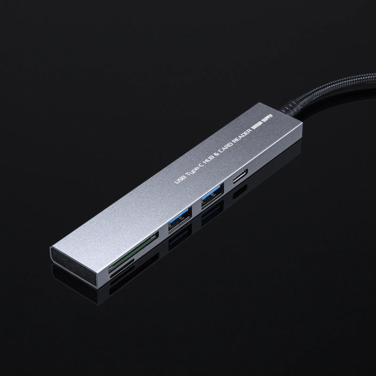 USB 5Gbps 3-Port Slim Hub (with Card Reader) USB-3TCHC21MS