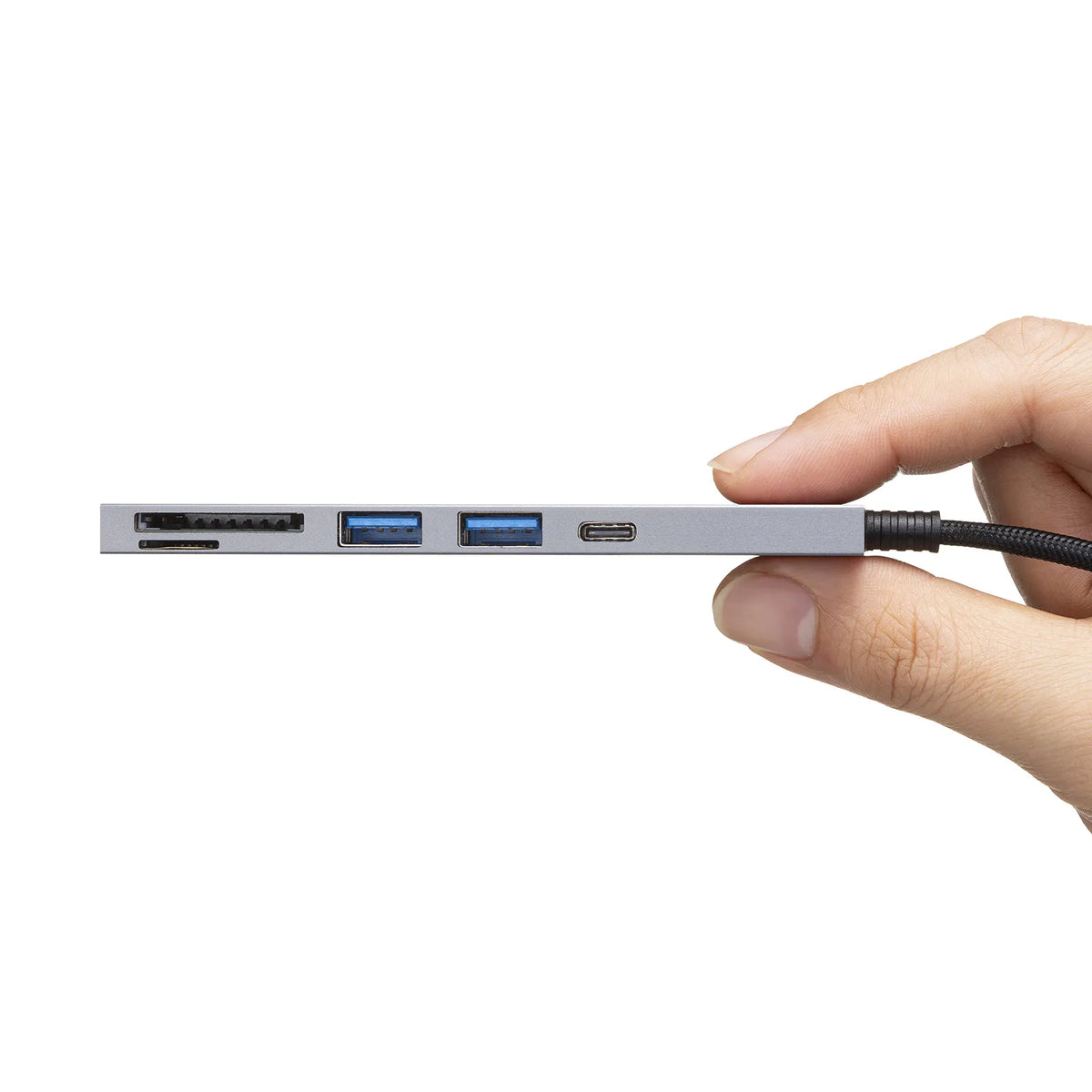 USB 5Gbps 3-Port Slim Hub (with Card Reader) USB-3TCHC21MS