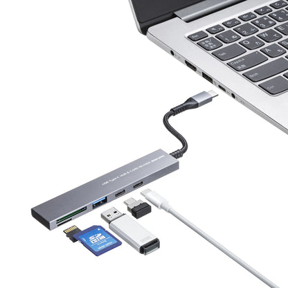 USB 5Gbps 3-Port Slim Hub (with Card Reader) USB-3TCHC22MS