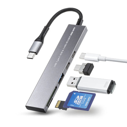USB 5Gbps 3-Port Slim Hub (with Card Reader) USB-3TCHC22MS