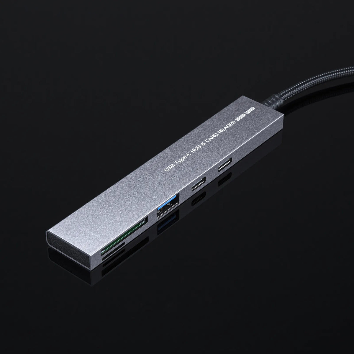 USB 5Gbps 3-Port Slim Hub (with Card Reader) USB-3TCHC22MS