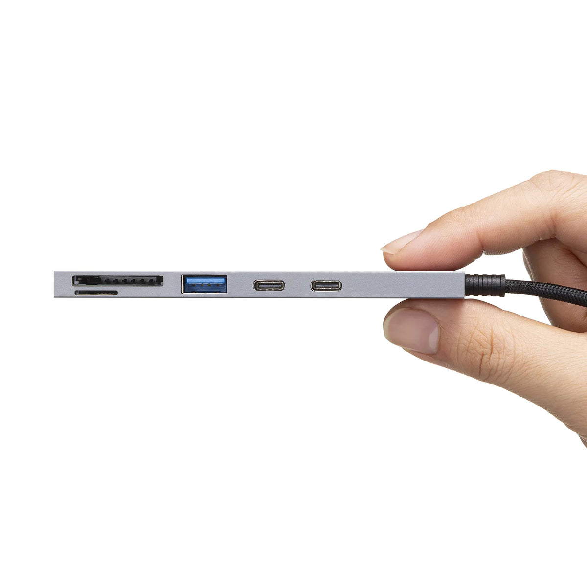 USB 5Gbps 3-Port Slim Hub (with Card Reader) USB-3TCHC22MS