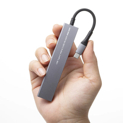 USB 5Gbps 3-Port Slim Hub (with Card Reader) USB-3TCHC22MS