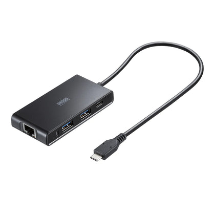 Gigabit LAN Adapter with USB Type-C Hub USB-3TCLS8BK