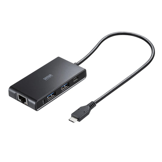 USB Type-Cハブ付き ギガビットLANアダプタ USB-3TCLS8BK