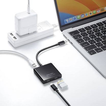 USB Type-C ハブ（3ポート） USB-3TCP12BK