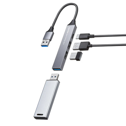 USB 5Gbps 4-Port Combo Ultra Slim Hub USB-5H25GM