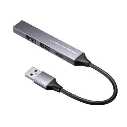 USB 5Gbps 4-Port Combo Ultra Slim Hub USB-5H25GM