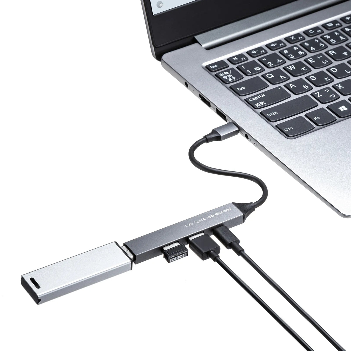 USB Type-C 4-Port Combo Ultra Slim Hub USB-5TC27GM