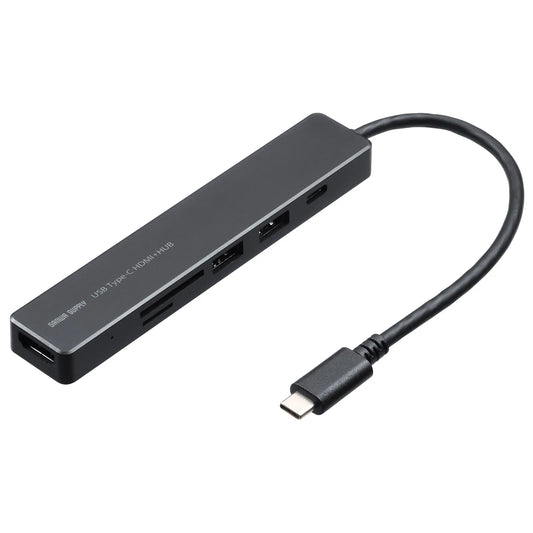 HDMIポート付 USB Type-Cドッキングハブ USB-5TCHC26BK