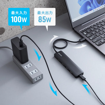 USB Type-C ドッキングステーション USB-5TCHHPS22BK