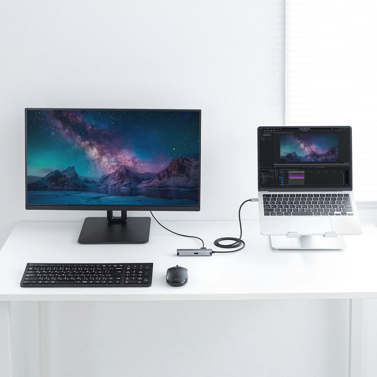 USB Type-C スリムドッキングハブ USB-5TCHLP7S-1