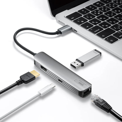 USB Type-C スリムドッキングハブ USB-5TCHLP7S