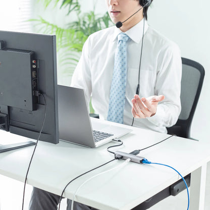 USB Type-C スリムドッキングハブ USB-5TCHLP7S