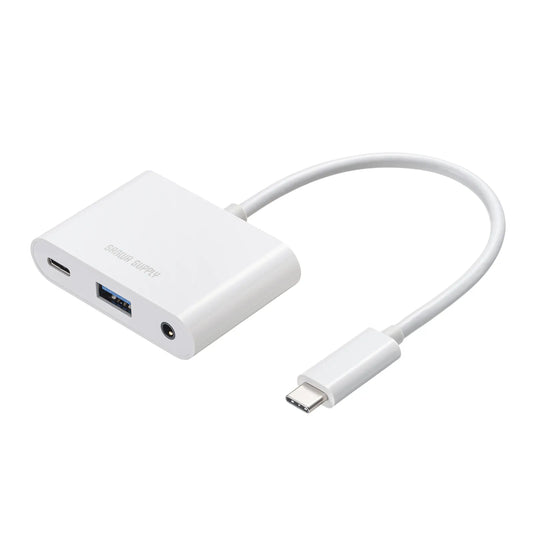 イヤフォンジャック付きType-Cハブ USB-5TCPA23W