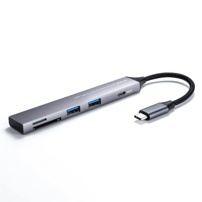 USB 5Gbps 3-Port Slim Hub (with Card Reader) USB-5TCPC28GM