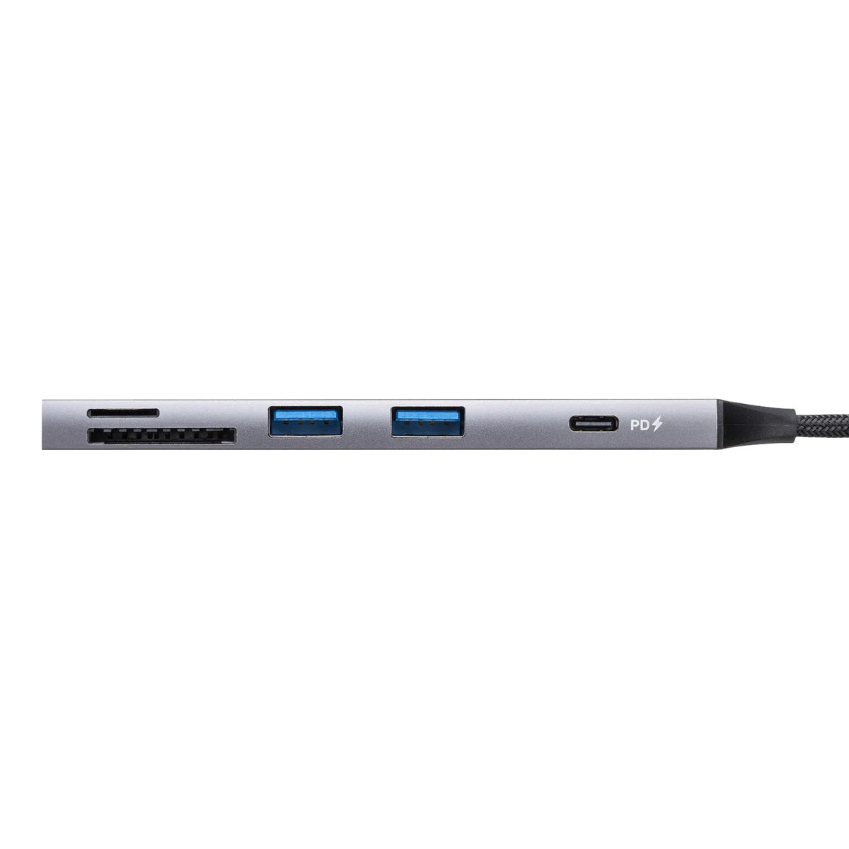 USB 5Gbps 3-Port Slim Hub (with Card Reader) USB-5TCPC28GM