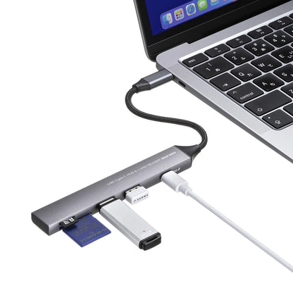 USB 5Gbps 3-Port Slim Hub (with Card Reader) USB-5TCPC28GM