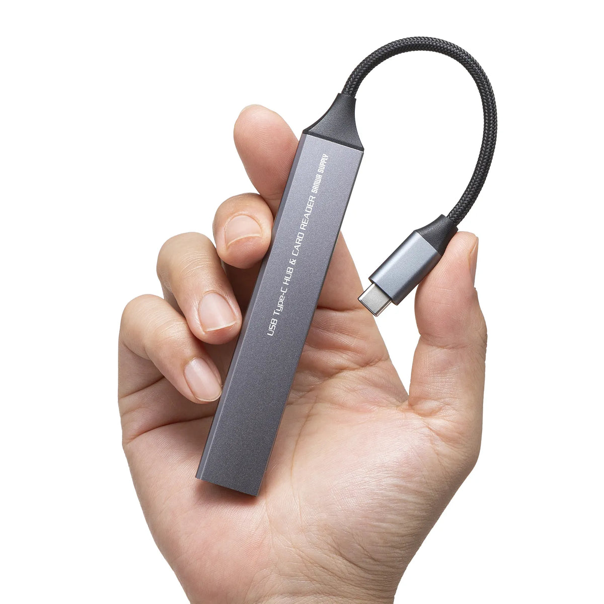 USB 5Gbps 3-Port Slim Hub (with Card Reader) USB-5TCPC29GM