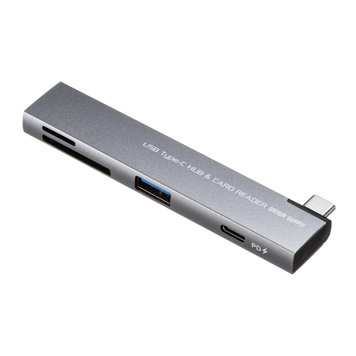 USB 5Gbps 2-Port Slim Hub (with Card Reader) USB-5TCPC30GM