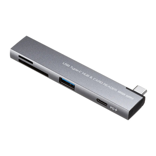 USB 5Gbps 2-Port Slim Hub (with Card Reader) USB-5TCPC30GM