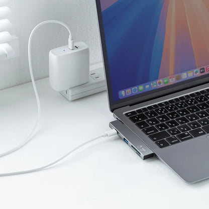 USB 5Gbps 2-Port Slim Hub (with Card Reader) USB-5TCPC30GM