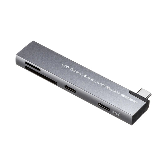 USB 5Gbps 2-Port Slim Hub (with Card Reader) USB-5TCPC31GM