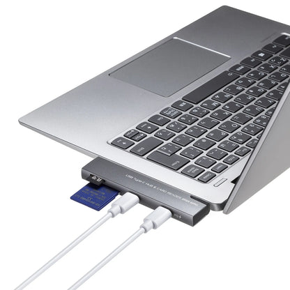 USB 5Gbps 2-Port Slim Hub (with Card Reader) USB-5TCPC31GM