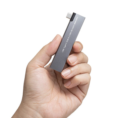USB 5Gbps 2-Port Slim Hub (with Card Reader) USB-5TCPC31GM