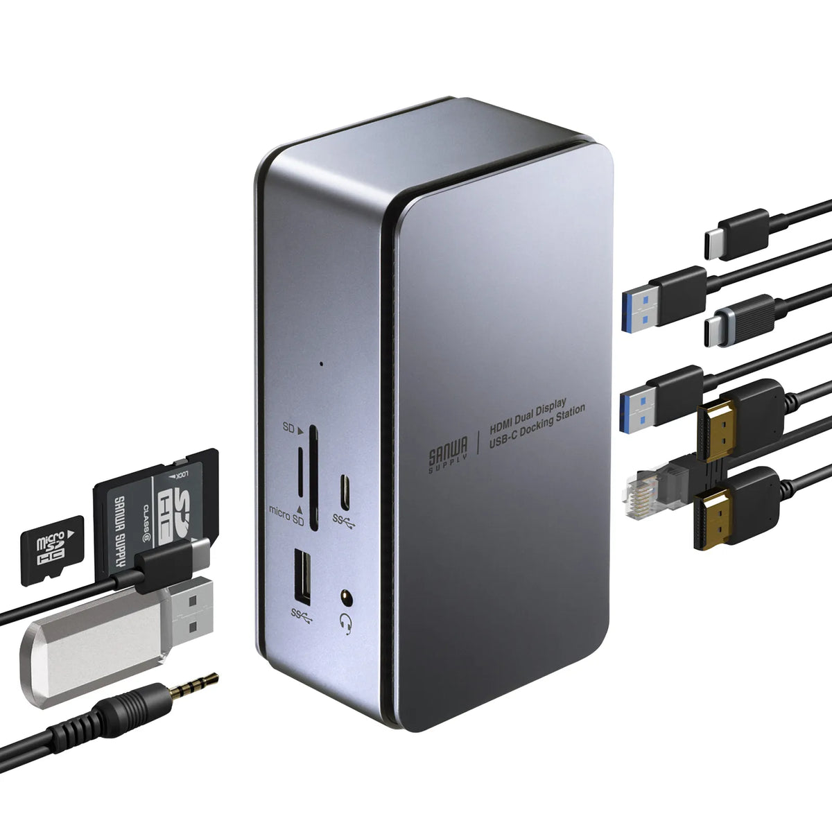 USB Type-C Docking Station (Supports HDMI x 2 Display Output) USB-CVDK12