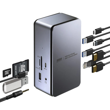 USB Type-C Docking Station (Supports HDMI x 2 Display Output) USB-CVDK12