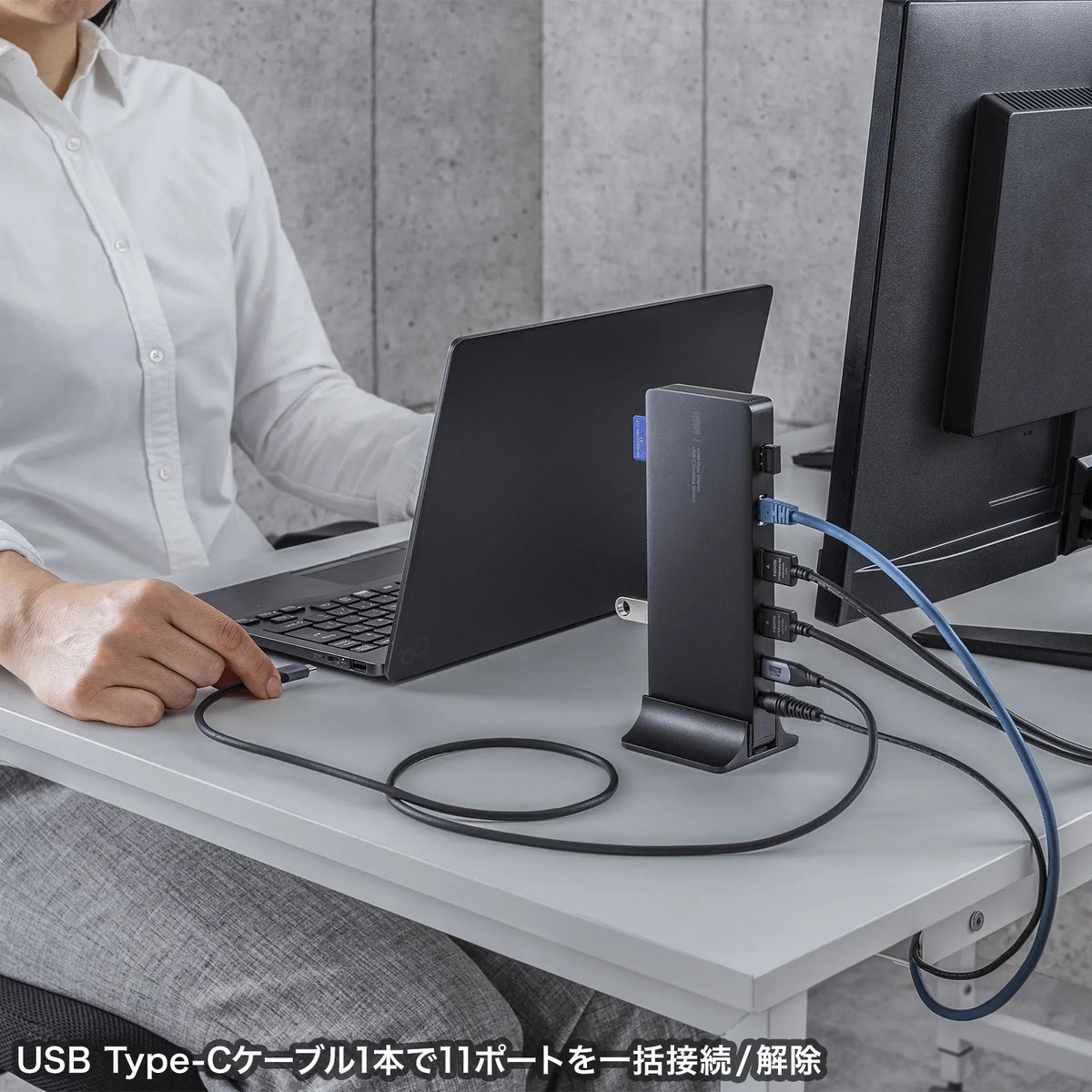 Docking Station (4K, HDMI x2 output, AC adapter included) USB-CVDK16