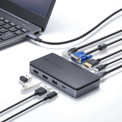 USB Type-C Docking Station (HDMI/VGA Dual Monitor Output Compatible) USB-CVDK19