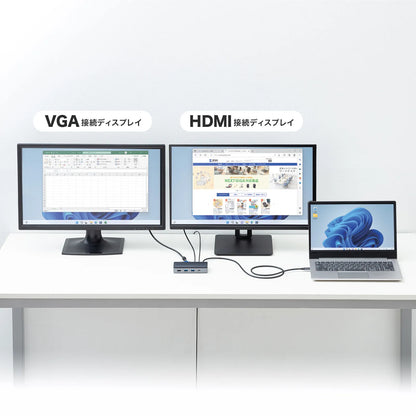 USB Type-C Docking Station (HDMI/VGA Dual Monitor Output Compatible) USB-CVDK19
