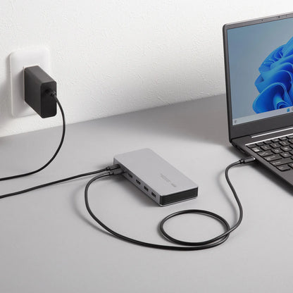 USB Type-Cドッキングステーション（HDMIx2画面・USBハブx7ポート） USB-CVDK21