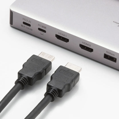 USB Type-Cドッキングステーション（HDMIx2画面・USBハブx7ポート） USB-CVDK21