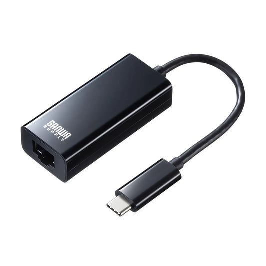 USB3.2 TypeC-LAN変換アダプタ(ブラック) USB-CVLAN2BKN