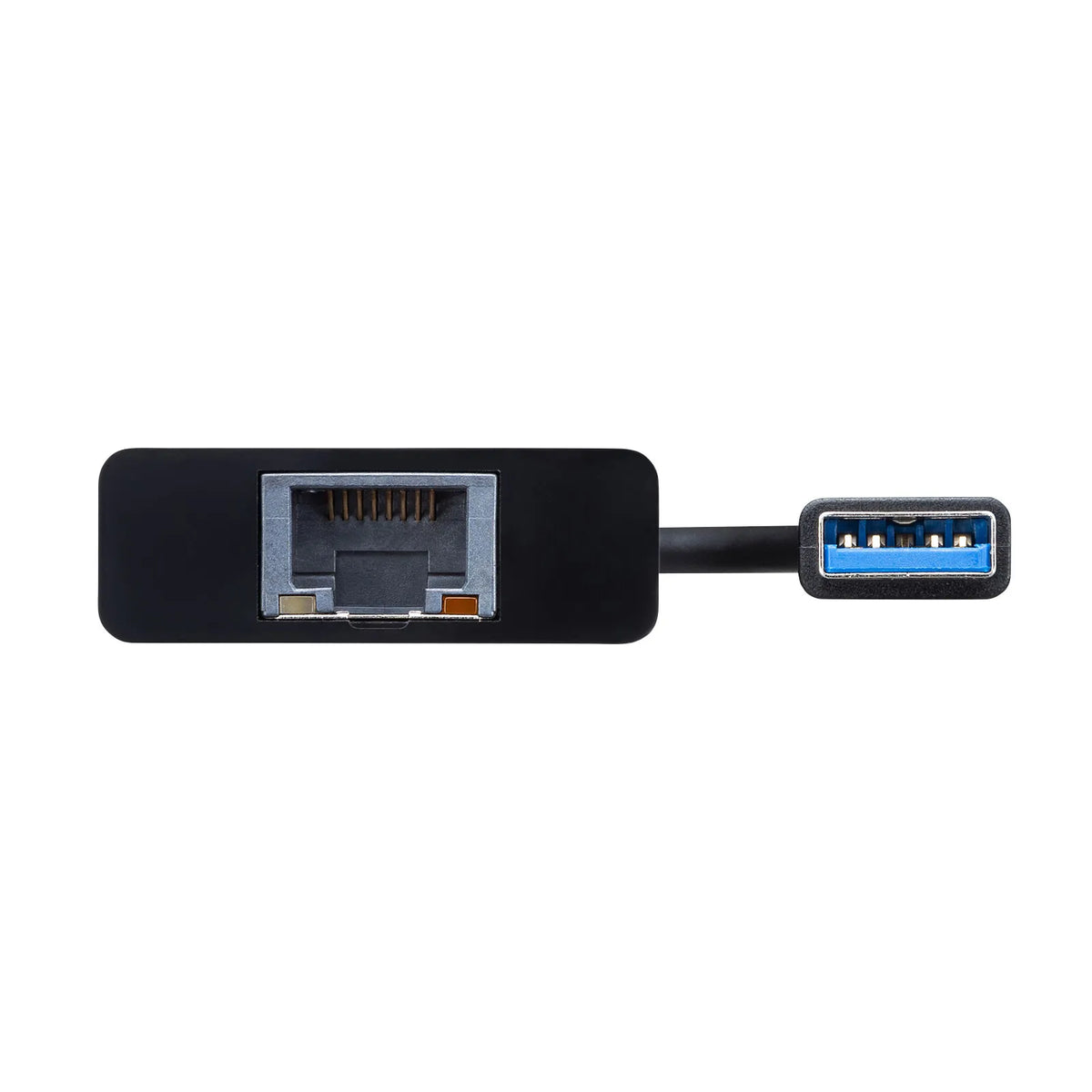 USB 3.2 to LAN Conversion Adapter (with USB Hub Port, Black) USB-CVLAN3BKN