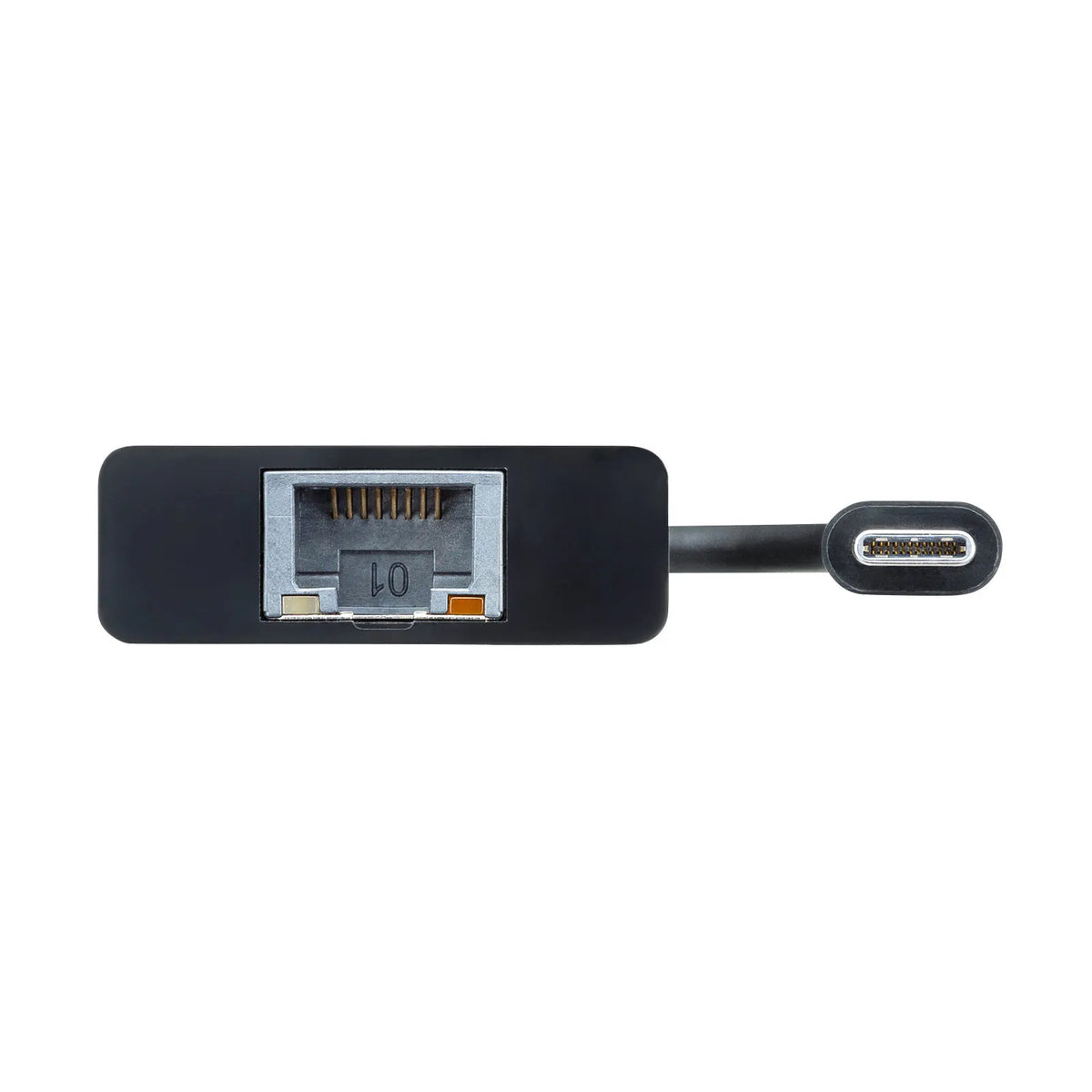 USB3.2 TypeC-LAN変換アダプタ(USBハブポート付・ブラック) USB-CVLAN4BKN
