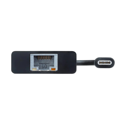 USB3.2 TypeC-LAN変換アダプタ(USBハブポート付・ブラック) USB-CVLAN4BKN